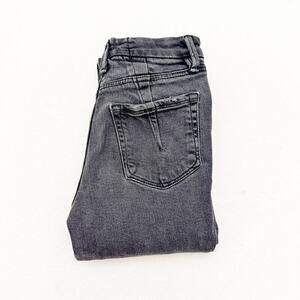 Good American Black Charcoal Wash Denim Jeans GCDBP802BT Black299 Size 25